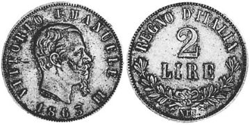 2 Lire 1863