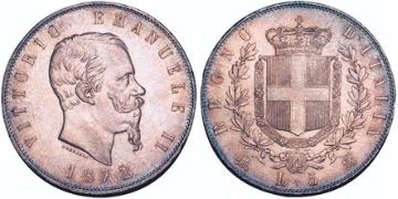 5 Lire 1869-1875