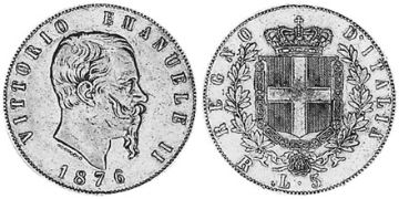 5 Lire 1870-1878