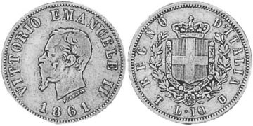 10 Lire 1861