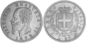 20 Lire 1872-1874