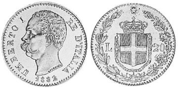 20 Lire 1879-1897