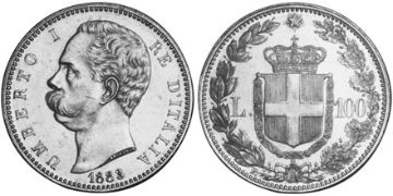 100 Lire 1880-1891