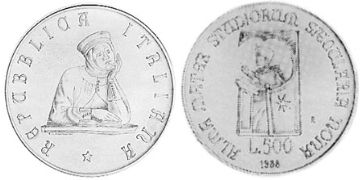 500 Lire 1988