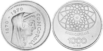 1000 Lire 1970