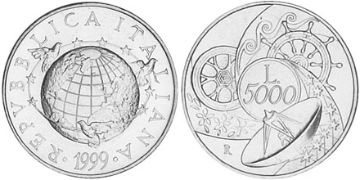 5000 Lire 1999