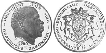 100 Franků 1960