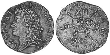 Shilling 1689-1690
