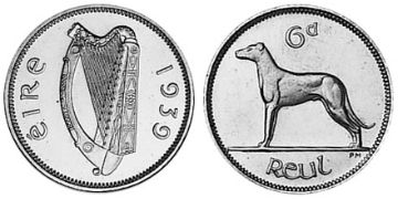 6 Pence 1939-1940