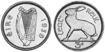 3 Pence 1939-1940