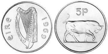 5 Pence 1969-1990