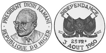 25 Francs 1960