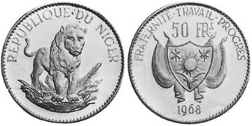 50 Francs 1968
