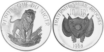 10 Francs 1968