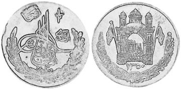 1/2 Afghani 1929-1931