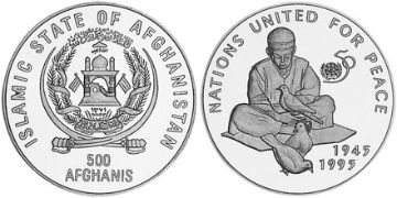 500 Afghanis 1995