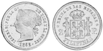 2 Pesos 1861-1868