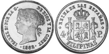 4 Pesos 1861-1868