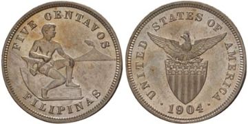 5 Centavos 1903-1928