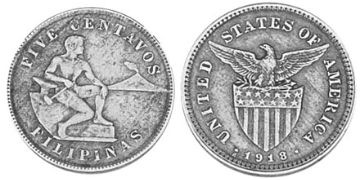 5 Centavos 1918