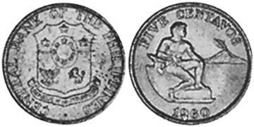 5 Centavos 1958-1966