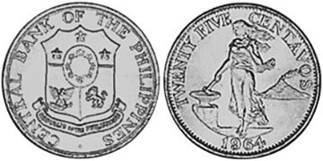 25 Centavos 1958-1966