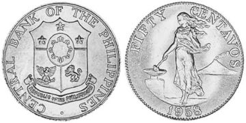 50 Centavos 1958-1964