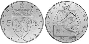 5 Kroner 1975