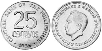 25 Centavos 1966
