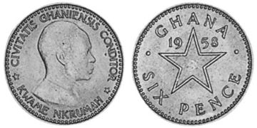 6 Pence 1958