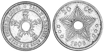 20 Centimes 1906-1908