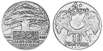 10 Piastres 1929