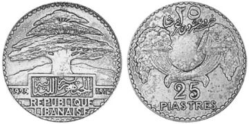 25 Piastres 1929-1936