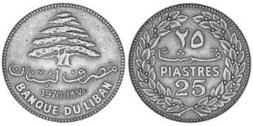 25 Piastres 1968-1975