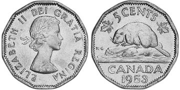 5 Centů 1953-1954