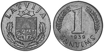 Santims 1937-1939