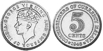 5 Cents 1943-1945