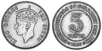 5 Cents 1948-1950