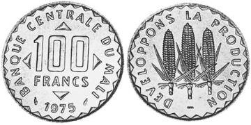 100 Francs 1975