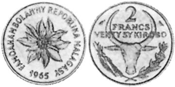 2 Francs 1965-1989
