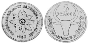 5 Francs 1966-1989