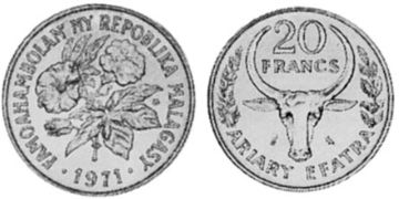 20 Francs 1970-1989