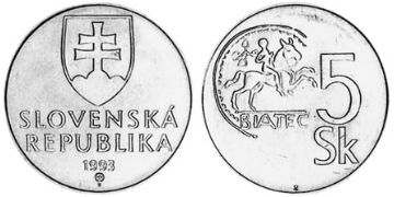 5 Koruna 1993-2008