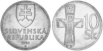 10 Koruna 1993-2008