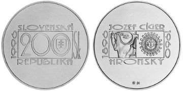200 Korun 1996