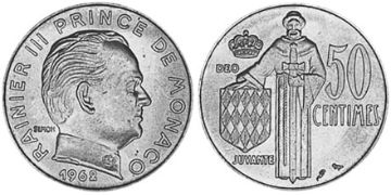 50 Centimes 1962
