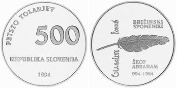 500 Tolarjev 1994