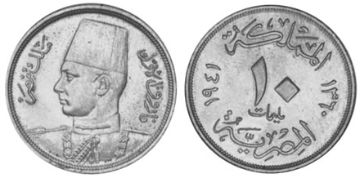 10 Milliemes 1938-1941