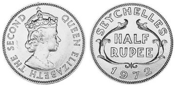 1/2 Rupie 1954-1974