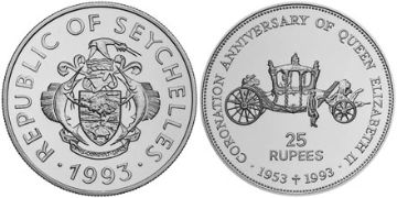25 Rupies 1993